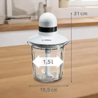 Bosch hachoir 550W Blanc-MMR15A1