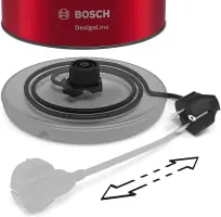 Bosch Bouilloire Gris/Rouge TWK3P424