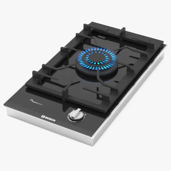 Bosch Plaque  Domino à gaz 30 cm , Noir  PRA3A6D70