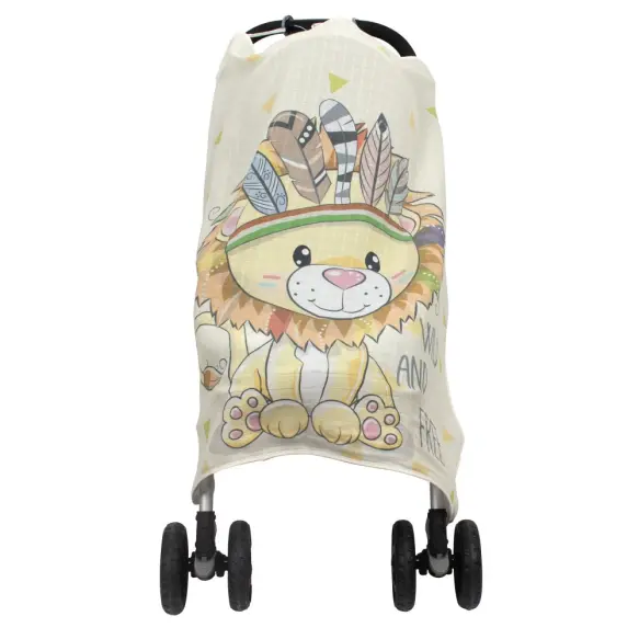 SEVIBEBE Housse de poussette en mousseline