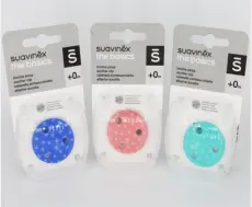 SUAVINEX Attache sucette Bleu, Rose , Vert