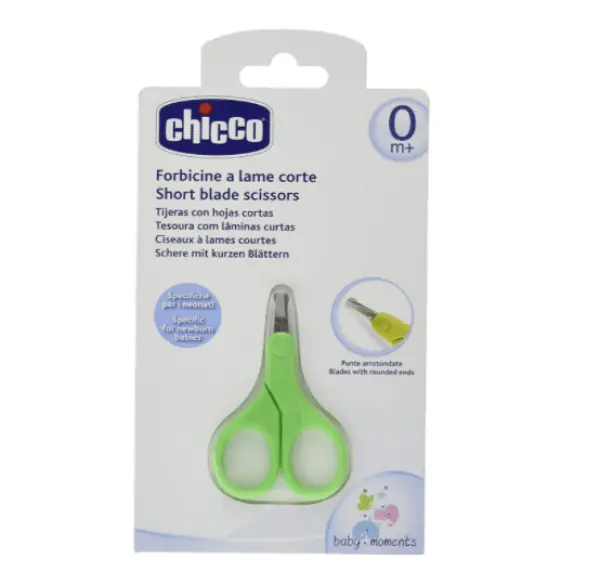 CHICCO  Ciseaux bébé à lames courtes Vert