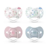 Suavinex Sucette en silicone 0-6 mois Rose  Bleue
