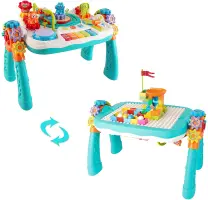 Kids Melody Table d'apprentissage 2-en-1 rechargeable