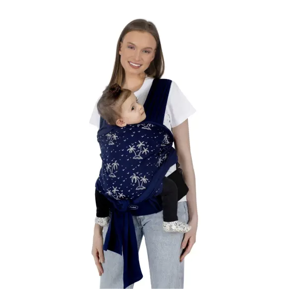 Sevibebe Élingue Bébé avec ceinture - Noir, Gris, Vert