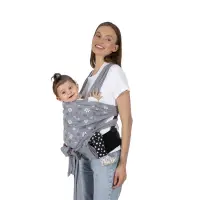 Sevibebe Élingue Bébé avec ceinture - Noir, Gris, Vert