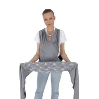 Sevibebe Élingue Bébé avec ceinture - Noir, Gris, Vert