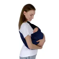 Sevibebe Porte-bébé épaule Bleu Vert Gris
