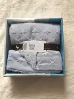 Couverture pour bébé motif étoile Bleu