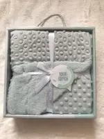 Couverture pour bébé motif cercle Gris