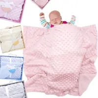 Couverture pour bébé motif cercle Gris