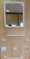 Ensemble miroir de 8 pièces pour salle de bain Blanc