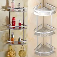 Étagère de coin de salle de bain 3 niveaux