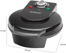 Bomann Electrique Gaufrier WA 5018 CB NOIR