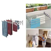 Dalux  Sèche Linge mural pliable 120cm- Aluminium