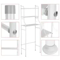 Etagère de rangement pour la salle de bain  Blanc