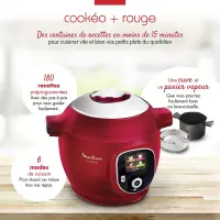Moulinex cookeo multicuiseur intelligent 6L rouge