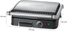 Bomann panineuse contac 2000 W Grill de contact KG 2242 CB