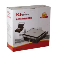 KitChef grille panineuse 2000 watt  KT-401 Noire