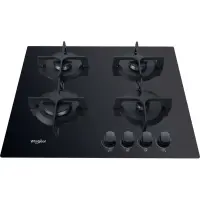 Whirlpool  table de cuisson gaz  4 foyers GOB616NB