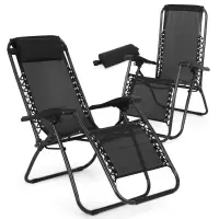Chaise Zero Gravity Rigoros Ensemble de 4 Pièces