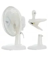 Adler AD 7317 Ventilateur 15 cm avec clip et socle