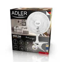 Adler AD 7317 Ventilateur 15 cm avec clip et socle