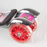 Trottinette 3 Roues Rouge Roues LED Amortisseur