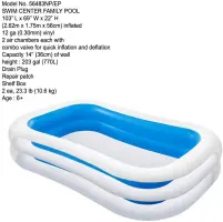 Intex 56483 piscine Swim Center 262x175x56cm