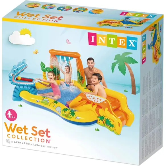 Intex piscine aire de jeux dinosaurs  57444