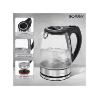 Bomann Wks 6032 Bouilloire  Verre 1.7L 2200W