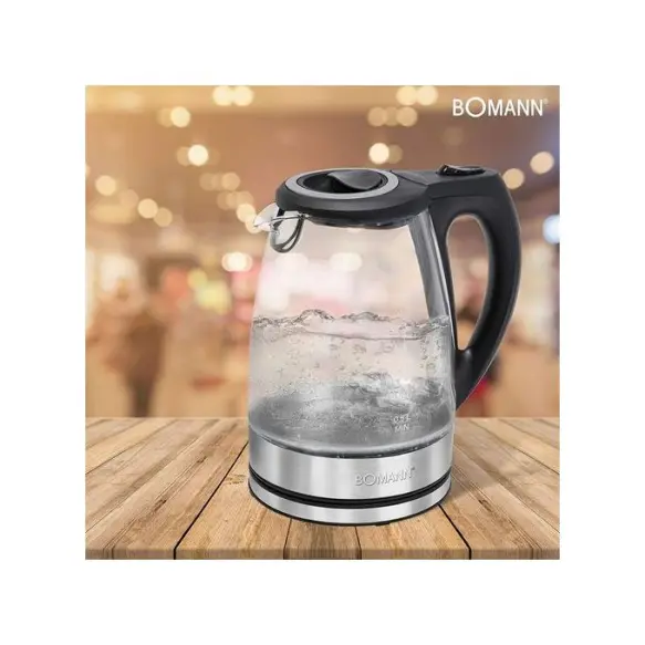Bomann Wks 6032 Bouilloire  Verre 1.7L 2200W