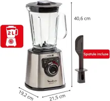 Moulinex PerfectMix+ LM81GD10 Blender  2L 1200W