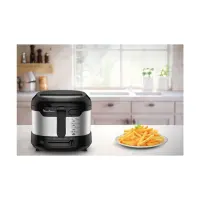 Moulinex friteuse à l'huile 1.8L 1kg Noir Gris Af215D10