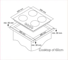 PROFF P617 plaque encastrable electrique 60cm