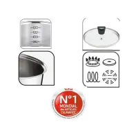 Tefal Série De 6 Pièces Faitouts  Et Casseroles Argent