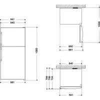 Whirlpool Refrigerateur 2portes 600lv W84TE72X2