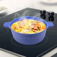 Relance Batterie de cuisine Wave 8 pièces Granit bleu