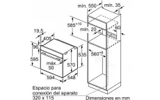 Bosch four encastrable air pulsé 3d 60cm HBA5740S0