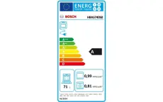 Bosch four encastrable air pulsé 3d 60cm HBA5740S0