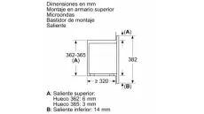Bosch serie 2 Micro-ondes encastrable  HMT72G650