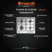 Nardi plaque de cuisson PG60LN4AVXE