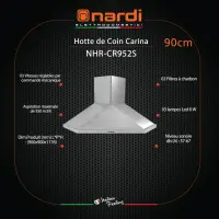 Nardi hotte de coin 90 cm NHR-CR952S