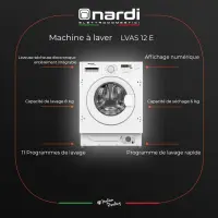 Nardi lave ligne encastrable 60cm LVAS12E