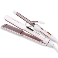 ENZO pack 2en1 lisseur et boucleur EN-3887W