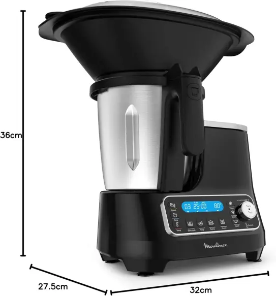 Moulinex ClickChef Robot Multifonction 3.6 L HF45PRBL
