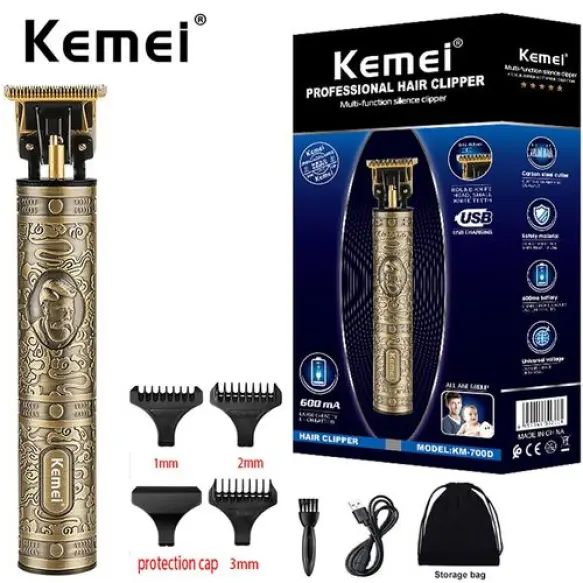 Kemei tondeuse à cheveux rechargeable Km 700 D