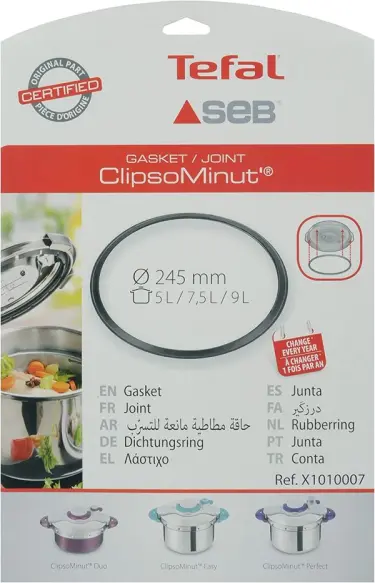 joint coocotte seb clipsominut 5L/7.5L/9L  D245 (pièce)