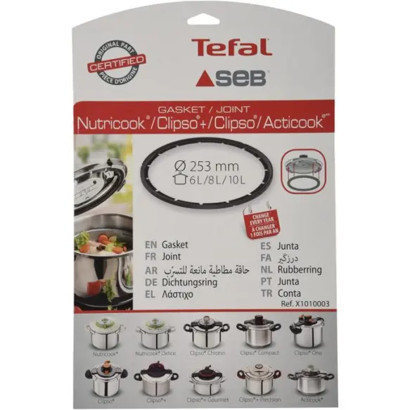 Seb Joint  SEB clipso 6L/8/10l D253mm x1010003 (pièce)