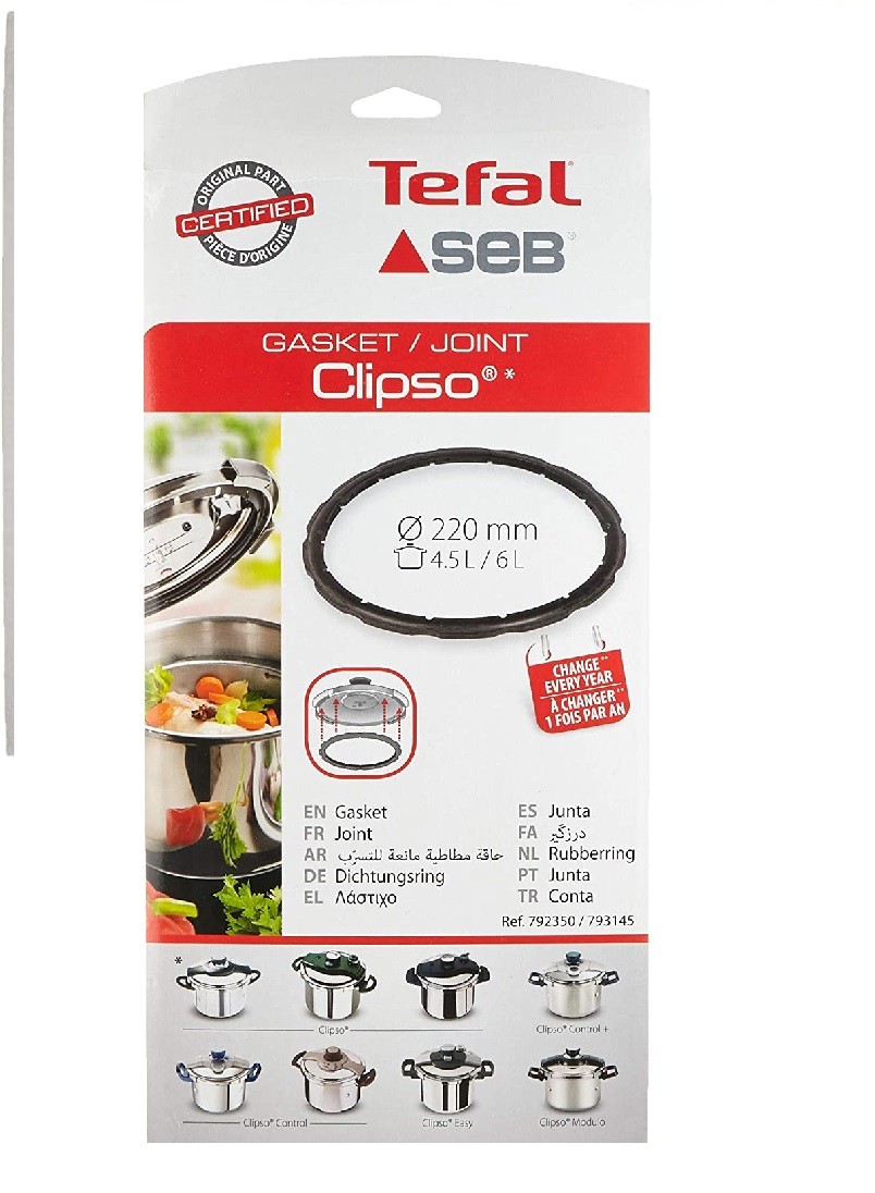 Seb Joint cocotte 4.5L 6L Inox ø 220 Autocuiseurs (pièce)